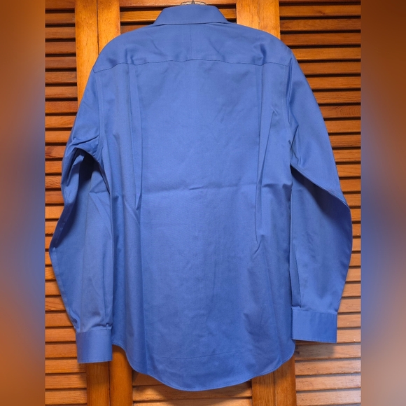NWOT Jos. A Banks Dress Shirt Men’s Solid Blue Traveler's Collection 15.5/34 - Picture 2 of 15